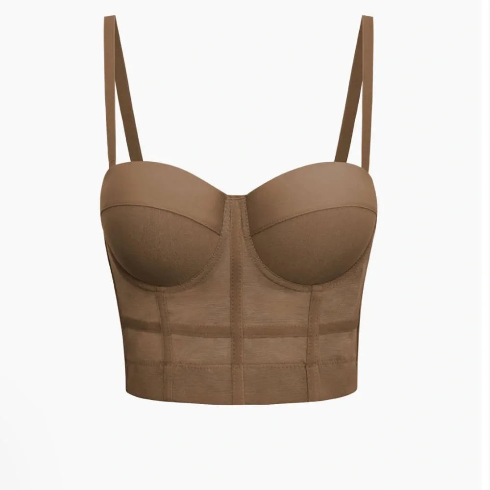 NWT Micas Size XXS Mesh Underwire Bustier - Picture 3 of 7